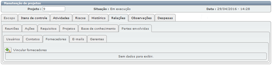 Projetos para o atendente 25
