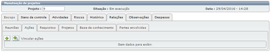 Projetos para o atendente 16