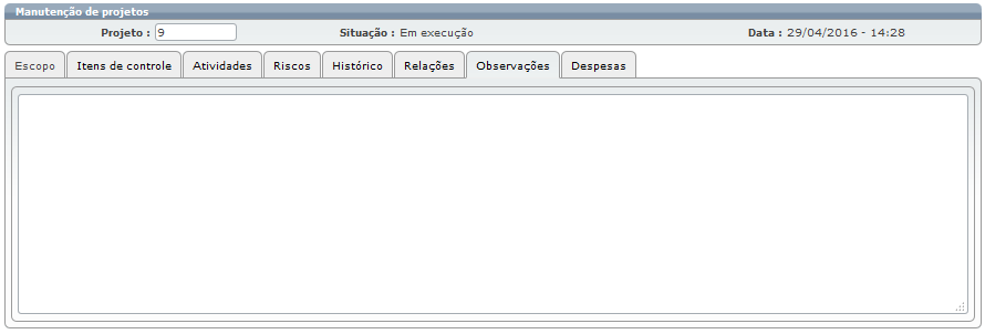 Projetos para o atendente 28