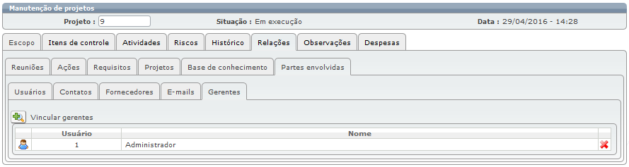 Projetos para o atendente 27c
