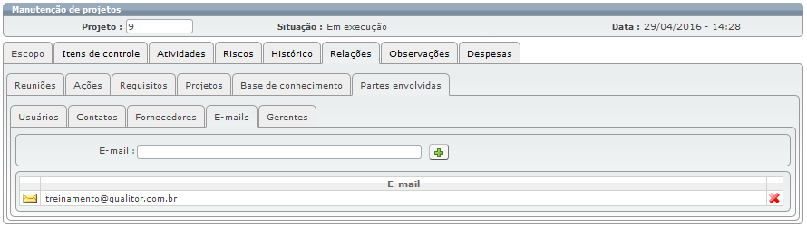 Projetos para o atendente 26b