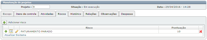 Projetos para o atendente 11a