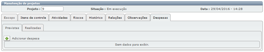Projetos para o atendente 29