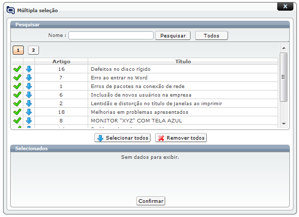 Projetos para o atendente 21a