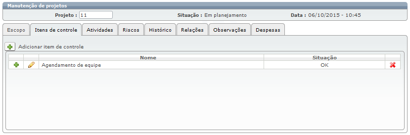 Projetos para o atendente 39c