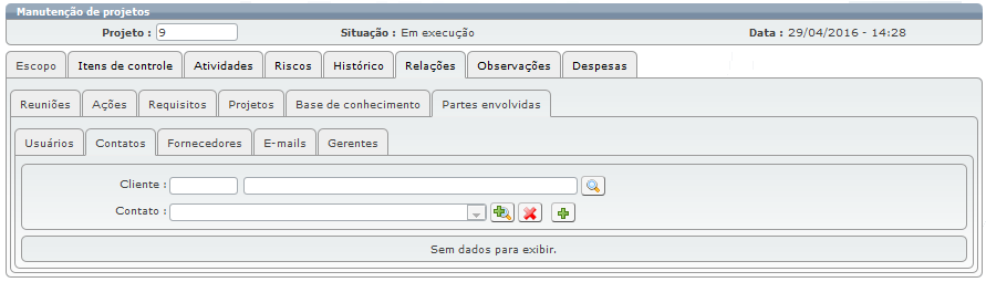 Projetos para o atendente 23