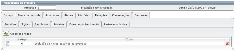 Projetos para o atendente 21c