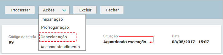 09. Tela_MENU_AÇÕES_ Aguardando execução_CANCELAR AÇÃO_FIG001