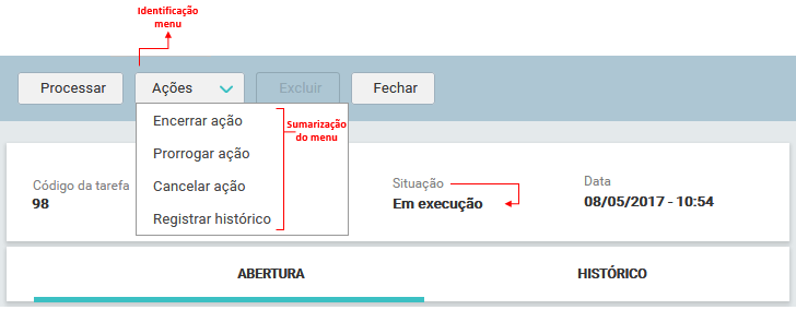 09. GUIA_Encerramento_FCA_menu AÇÕES_Em Execução_FIG001