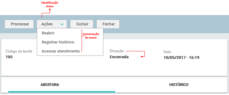 09. Tela_MENU_AÇÕES_ Encerrada_ENCERRAR AÇÃO_FIG001