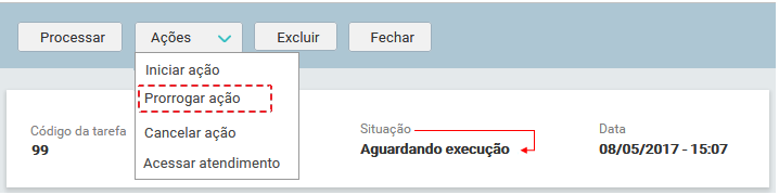09. Tela_MENU_AÇÕES_ Aguardando execução_PRORROGAR AÇÃO_FIG001