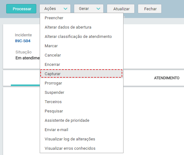 06. Tela_MENU_AÇÕES_ CAPTURAR_Novo Incidente_FIG0007