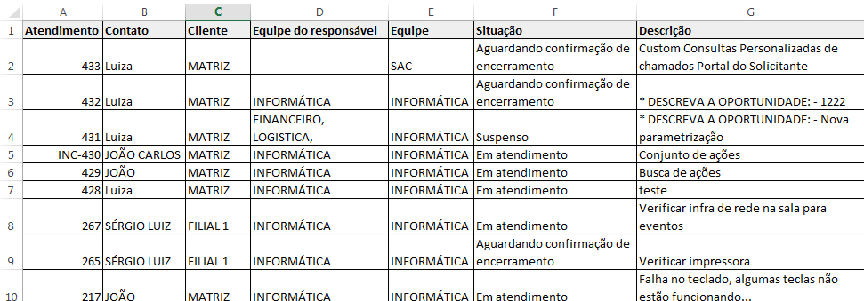PERSONALIZAR GRID_Opções_Exportar_Excel