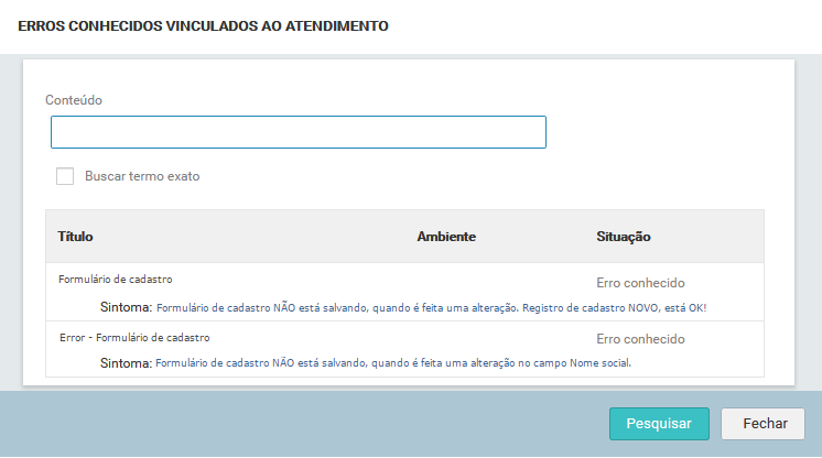 06. SIMULAÇÃO DE CAUSA e EFEITO_AÇÕES_ Visualizar erros conhecidos_FIG00013