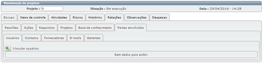 Projetos para o atendente 22