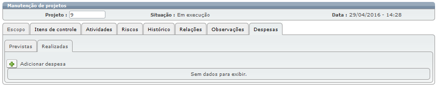 Projetos para o atendente 30