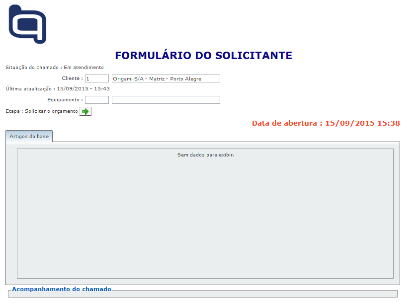 Formulários de Atendimento 171