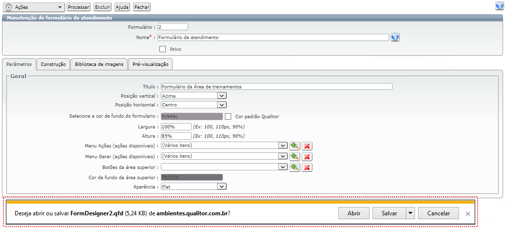 Formulários de Atendimento 05a