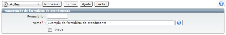 Formulários de Atendimento 26e