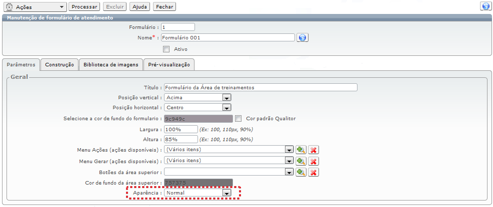 Formulários de Atendimento 16