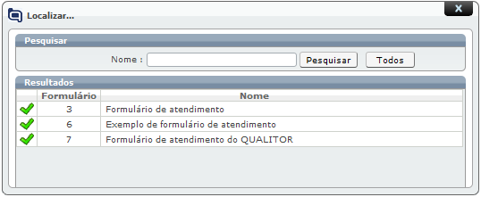 Formulários de Atendimento 157